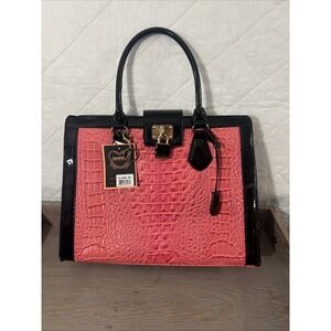 DIOPHY purse Handbag Pink, & Black new with‎ tags